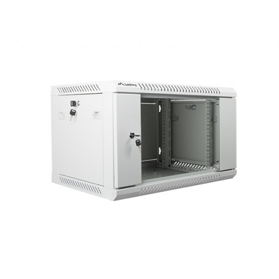 Lanberg rack cabinet 19” wall-mount 6U / 600x450 for self-assembly (flat pack), grey Lanberg rack cabinet 19” wall-mount 6U / 600x450 for self-assembly (flat pack), grey