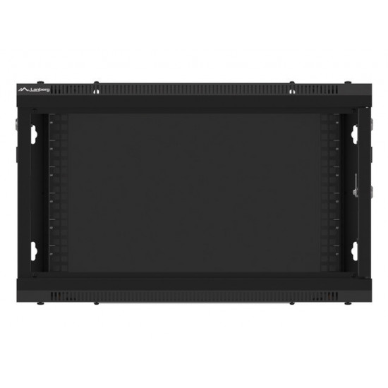Lanberg rack cabinet 19" wall-mount 6U/600x450 for self-assembly with metal door black (flat pack) Lanberg rack cabinet 19" wall-mount 6U/600x450 for self-assembly with metal door black (flat pack)