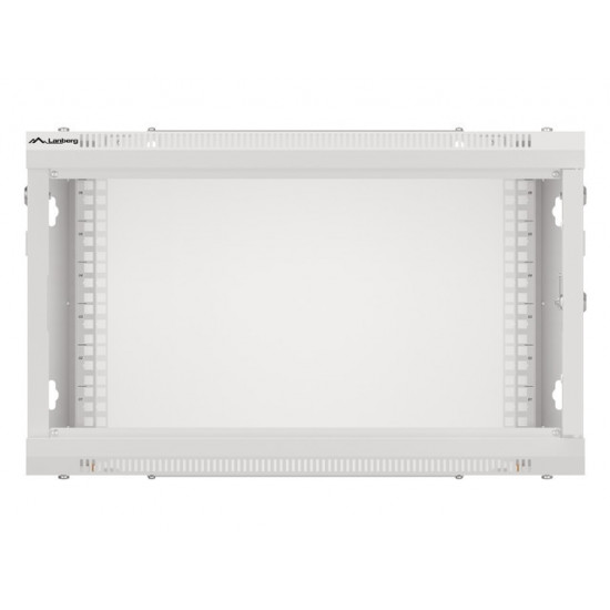 Lanberg rack cabinet 19" wall-mount 6U/600x450 for self-assembly with metal door grey (flat pack) Lanberg rack cabinet 19" wall-mount 6U/600x450 for self-assembly with metal door grey (flat pack)