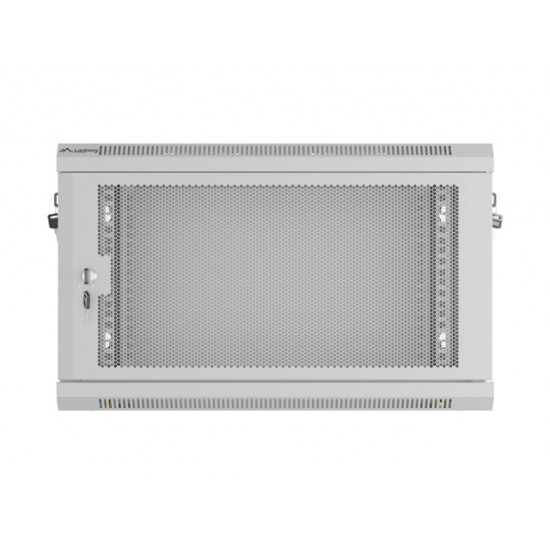 Lanberg rack cabinet 19" wall-mount 6U/600x450 with perforated door grey (flat pack) Lanberg rack cabinet 19" wall-mount 6U/600x450 with perforated door grey (flat pack)