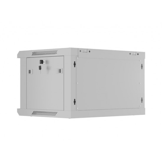 Lanberg rack cabinet 19" wall-mount 6U/600x450 with perforated door grey (flat pack) Lanberg rack cabinet 19" wall-mount 6U/600x450 with perforated door grey (flat pack)