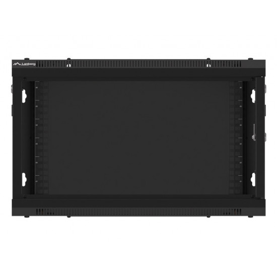 Lanberg rack cabinet 19" wall-mount 6U/600x600 for self-assembly with metal door black (flat pack) Lanberg rack cabinet 19" wall-mount 6U/600x600 for self-assembly with metal door black (flat pack)