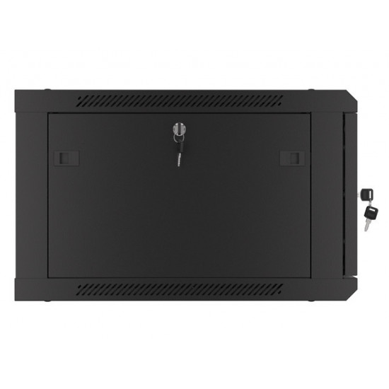 Lanberg rack cabinet 19" wall-mount 6U/600x600 for self-assembly with metal door black (flat pack) Lanberg rack cabinet 19" wall-mount 6U/600x600 for self-assembly with metal door black (flat pack)