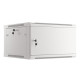 Lanberg rack cabinet 19" wall-mount 6U/600x600 for self-assembly with metal door grey (flat pack)