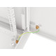 Lanberg rack cabinet 19" wall-mount 6U/600x600 for self-assembly with metal door grey (flat pack)
