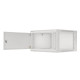 Lanberg rack cabinet 19" wall-mount 6U/600x600 for self-assembly with metal door grey (flat pack)