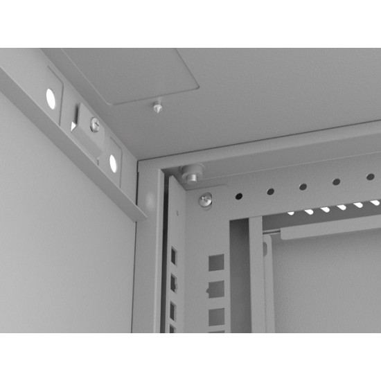 Lanberg rack cabinet 19" wall-mount 9U/540x350 (flat pack) with glass door grey Lanberg rack cabinet 19" wall-mount 9U/540x350 (flat pack) with glass door grey