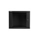 Lanberg rack cabinet 19” wall-mount 9U / 600x450 for self-assembly (flat pack), black Lanberg rack cabinet 19” wall-mount 9U / 600x450 for self-assembly (flat pack), black