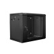 Lanberg rack cabinet 19” wall-mount 9U / 600x450 for self-assembly (flat pack), black Lanberg rack cabinet 19” wall-mount 9U / 600x450 for self-assembly (flat pack), black
