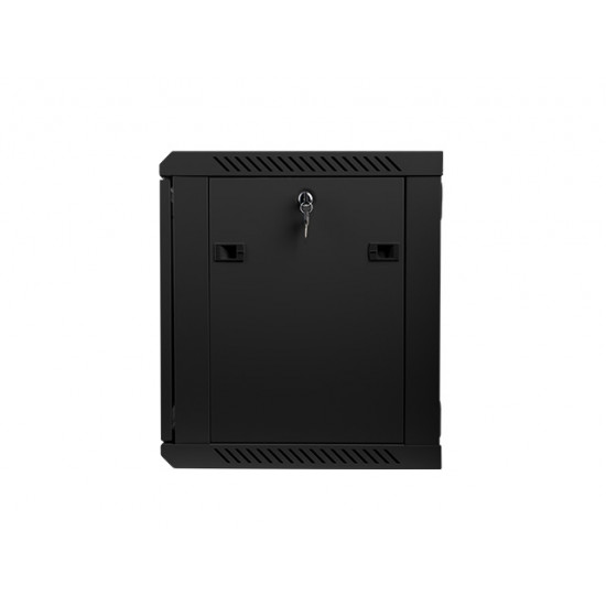 Lanberg rack cabinet 19” wall-mount 9U / 600x450 for self-assembly (flat pack), black Lanberg rack cabinet 19” wall-mount 9U / 600x450 for self-assembly (flat pack), black