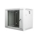 Lanberg rack cabinet 19” wall-mount 9U / 600x450 for self-assembly (flat pack), grey Lanberg rack cabinet 19” wall-mount 9U / 600x450 for self-assembly (flat pack), grey