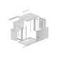 Lanberg rack cabinet 19" wall-mount 9U/600x450 for self-assembly with metal door grey (flat pack) Lanberg rack cabinet 19" wall-mount 9U/600x450 for self-assembly with metal door grey (flat pack)