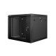 Lanberg rack cabinet 19” wall-mount 9U / 600x600 for self-assembly (flat pack), black Lanberg rack cabinet 19” wall-mount 9U / 600x600 for self-assembly (flat pack), black