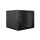 Lanberg rack cabinet 19” wall-mount 9U / 600x600 for self-assembly (flat pack), black Lanberg rack cabinet 19” wall-mount 9U / 600x600 for self-assembly (flat pack), black