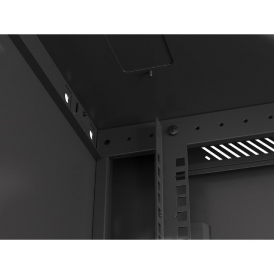Lanberg rack cabinet 19" wall-mount 9U/600x600 for self-assembly with metal door black (flat pack) Lanberg rack cabinet 19" wall-mount 9U/600x600 for self-assembly with metal door black (flat pack)