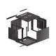 Lanberg rack cabinet 19" wall-mount 9U/600x600 for self-assembly with metal door black (flat pack) Lanberg rack cabinet 19" wall-mount 9U/600x600 for self-assembly with metal door black (flat pack)