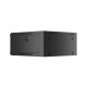 Lanberg rack cabinet 19" wall-mounted 4U 600 fast assembly (flat pack) black Lanberg rack cabinet 19" wall-mounted 4U 600 fast assembly (flat pack) black