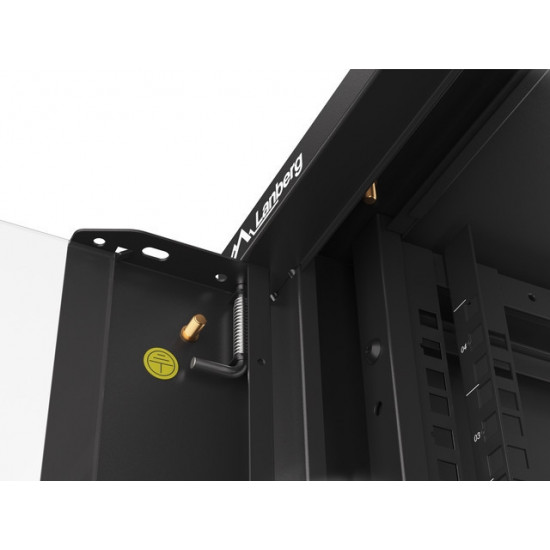 Lanberg rack cabinet 19" wall-mounted 4U 600 fast assembly (flat pack) black Lanberg rack cabinet 19" wall-mounted 4U 600 fast assembly (flat pack) black
