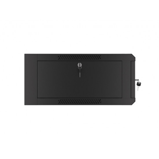 Lanberg rack cabinet 19" wall-mounted 4U 600 fast assembly (flat pack) black Lanberg rack cabinet 19" wall-mounted 4U 600 fast assembly (flat pack) black