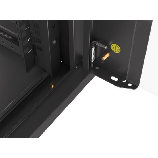 Lanberg rack cabinet 19" wall-mounted 4U 600 fast assembly (flat pack) black Lanberg rack cabinet 19" wall-mounted 4U 600 fast assembly (flat pack) black