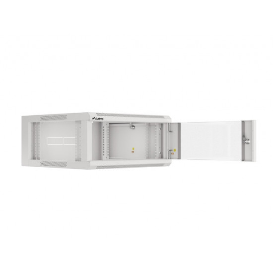 Lanberg rack cabinet 19" wall-mounted 4U 600 fast assembly (flat pack) grey