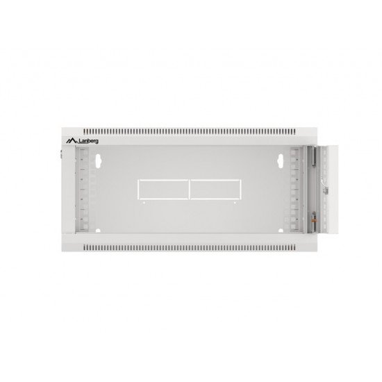 Lanberg rack cabinet 19" wall-mounted 4U 600 fast assembly (flat pack) grey
