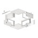 Lanberg rack cabinet 19" wall-mounted 4U 600 fast assembly (flat pack) grey