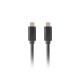 Lanberg Cable USB-C M/M 3.1 GEN 2 CABLE 1.8M 10GB/S PD100W Black Lanberg Cable USB-C M/M 3.1 GEN 2 CABLE 1.8M 10GB/S PD100W Black