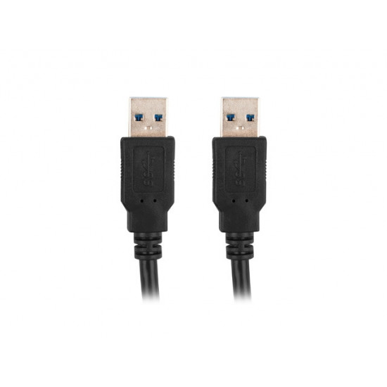 Lanberg USB-A (M) -> USB-A (M) 3.0 cable 1.8m, black Lanberg USB-A (M) -> USB-A (M) 3.0 cable 1.8m, black