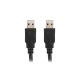 Lanberg USB-A (M) -> USB-A (M) 3.0 cable 1.8m, black Lanberg USB-A (M) -> USB-A (M) 3.0 cable 1.8m, black