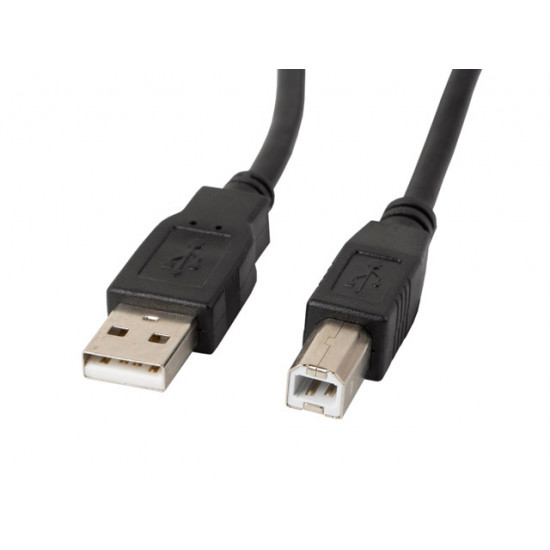 Lanberg USB-A (M) -> USB-B (M) 2.0 cable 1.8m, black Lanberg USB-A (M) -> USB-B (M) 2.0 cable 1.8m, black