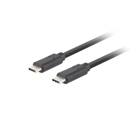 Lanberg USB-C M/M 3.1 gen 2 cable 0.5m 10GB/s pd100w black Lanberg USB-C M/M 3.1 gen 2 cable 0.5m 10GB/s pd100w black