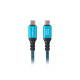 Lanberg USB-C M/M 4.0 cable 1m 240w 8k 60hz black-blue