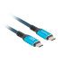 Lanberg USB-C M/M 4.0 cable 1m 240w 8k 60hz black-blue