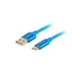 Lanberg USB-C(M) -> USB-A (M) 2.0 cable 1.8m, blue QC 3.0 premium Lanberg USB-C(M) -> USB-A (M) 2.0 cable 1.8m, blue QC 3.0 premium