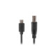 Lanberg USB-C (M) -> USB-B (M) 2.0 ferrite cable 1.8m, black Lanberg USB-C (M) -> USB-B (M) 2.0 ferrite cable 1.8m, black