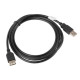 Lanberg extension cable USB 2.0 AM-AF, 1.8m, black Lanberg extension cable USB 2.0 AM-AF, 1.8m, black