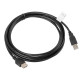 Lanberg extension cable USB 2.0 AM-AF 2.0, 3m, black