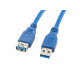 Lanberg extension cable USB 3.0 AM-AF, 3m, blue Lanberg extension cable USB 3.0 AM-AF, 3m, blue