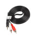 Lanberg mini jack 3.5mm (M) 3 pin -> 2X RCA (chinch) (M) cable 2m Lanberg mini jack 3.5mm (M) 3 pin -> 2X RCA (chinch) (M) cable 2m
