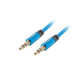 Lanberg mini jack 3.5mm M/M 3 pin cable 3m, blue premium Lanberg mini jack 3.5mm M/M 3 pin cable 3m, blue premium