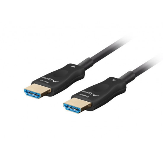 Lanberg HDMI M/M v2.1 cable 40m optical black aoc Lanberg HDMI M/M v2.1 cable 40m optical black aoc
