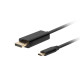 Lanberg USB-C (M) -> Displayport(M) 1.2 4K 60hz cable 3m, black