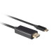 Lanberg USB-C (M) -> Displayport(M) 1.2 4K 60hz cable 3m, black