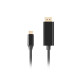 Lanberg USB-C (M) -> Displayport(M) 1.2 4K 60hz cable 3m, black