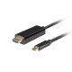 Lanberg USB-C (M) -> HDMI(M) 2.0 4K 60hz cable 0.5m, black Lanberg USB-C (M) -> HDMI(M) 2.0 4K 60hz cable 0.5m, black