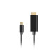 Lanberg USB-C (M) -> HDMI(M) 2.0 4K 60hz cable 0.5m, black Lanberg USB-C (M) -> HDMI(M) 2.0 4K 60hz cable 0.5m, black