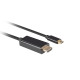 Lanberg USB-C (M) -> HDMI(M) 2.0 4K 60hz cable 0.5m, black Lanberg USB-C (M) -> HDMI(M) 2.0 4K 60hz cable 0.5m, black