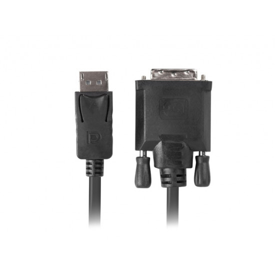 Lanberg display port (M) V1.2 -> DVI-D (M) (24+1) cable 1.8m, dual link, black Lanberg display port (M) V1.2 -> DVI-D (M) (24+1) cable 1.8m, dual link, black