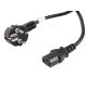 Lanberg CEE 7/7 -> IEC 320 C13 power cord 10m VDE, black Lanberg CEE 7/7 -> IEC 320 C13 power cord 10m VDE, black